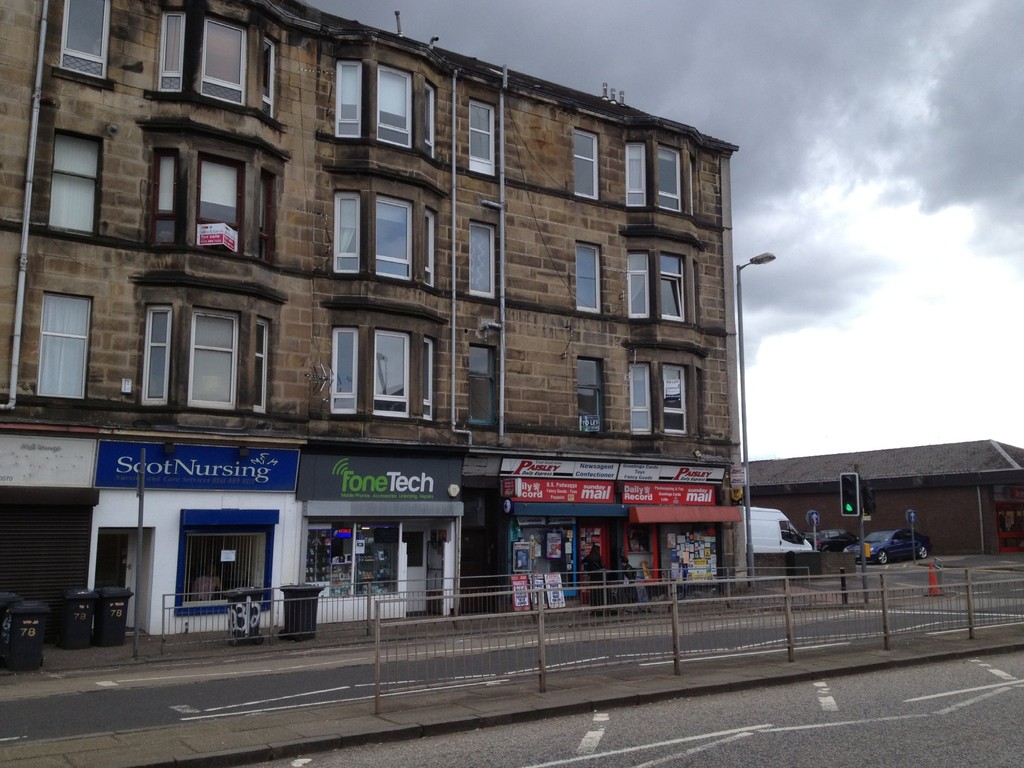 Martin & Co Paisley 1 bedroom Studio Let in Glasgow Road , Paisley