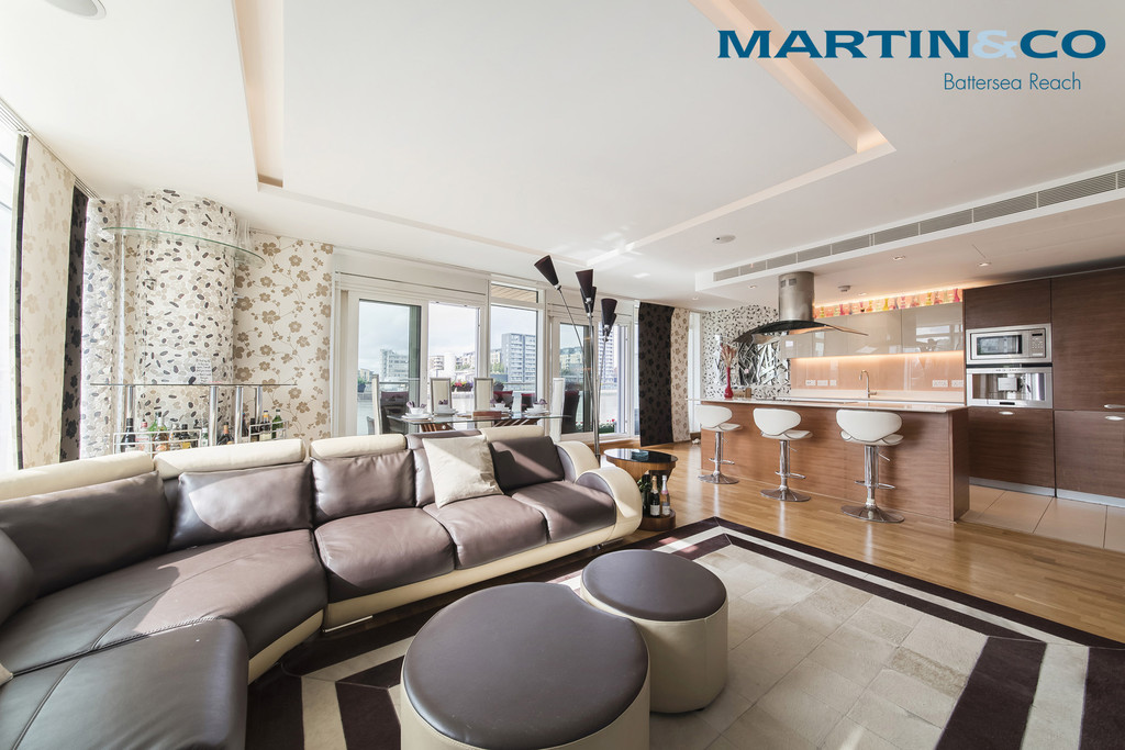 Martin & Co Battersea Reach 3 bedroom Apartment Let in Ascensis Tower, Battersea Reach